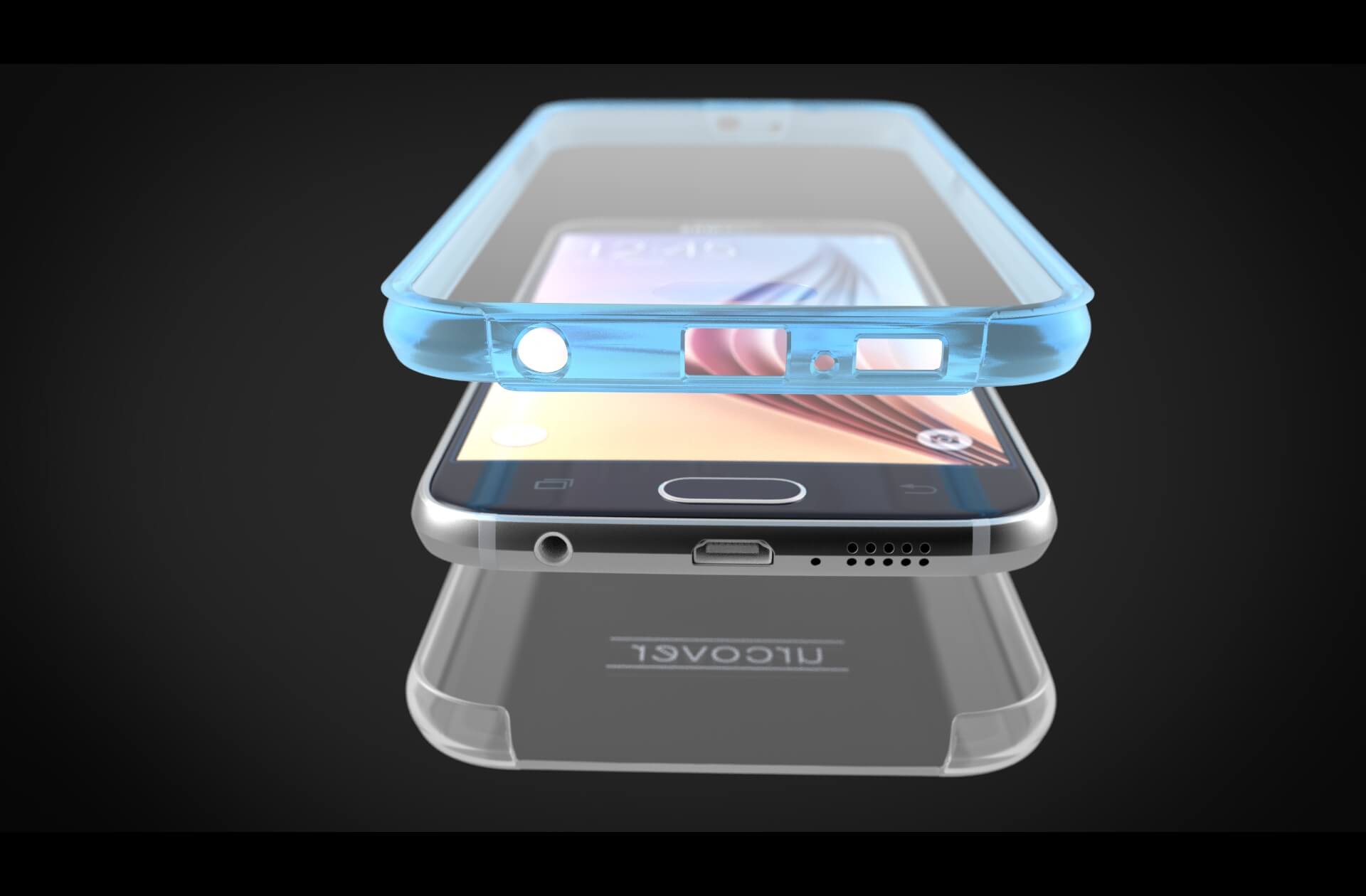 Case Phone - Vizualizare 3D produs de design industrial